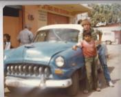 Jonathan in Ciudad Mante with a DeSoto 1978
